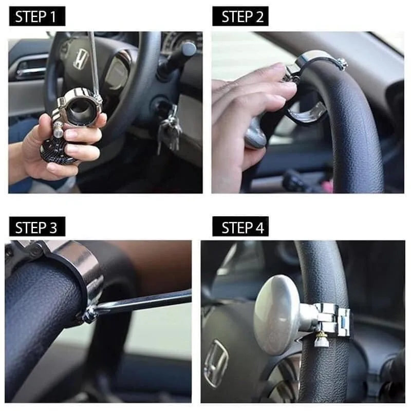 Universal Car Steering Wheel Ball Auto Hand Control Power Handle Grip Spinner Knob Signal Booster images - 6