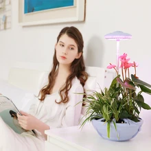 Дизайн, умный светодиодный светильник для выращивания, набор, полный спектр, фитолампия для комнатных цветов, овощей, питомника, горшок, фитолампа