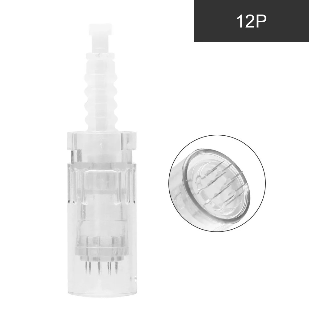 20pcs 12pin Dr.Pen Ultima A1 электрическая ручка для ухода за кожей, набор инструментов, микро Ручка для мезотерапии, автоматический микро игольчатый ролик с 12 иглами - Габаритные размеры: 20pcs 12pin