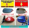 2xMirror Cover E90 Car Side Door Rearview Side Mirror Cover Cap For BMW E90 E91 2005-2007 E92 E93 2006-2009 M3 Style E80 E81 E87 ► Photo 2/5