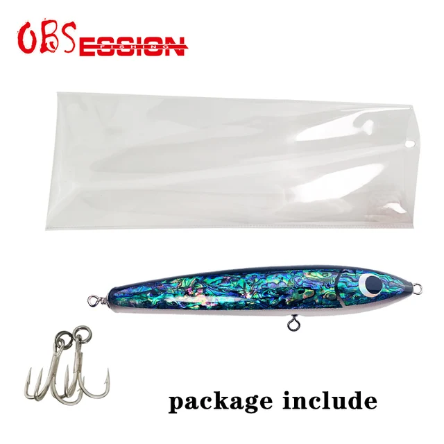 65g90g120g140g Trolling Wood Stickbait Pencil Popper Tuna Boat Fishing Lure Topwater Long Casting Wobbler Carp Artificial Leurre 9