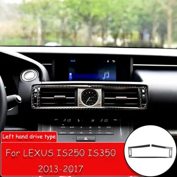 

Car styling Carbon Fiber Sticker Air Condition Vent Center console air outlet frame sticker Trim for LEXUS IS250 IS350 2013-2018