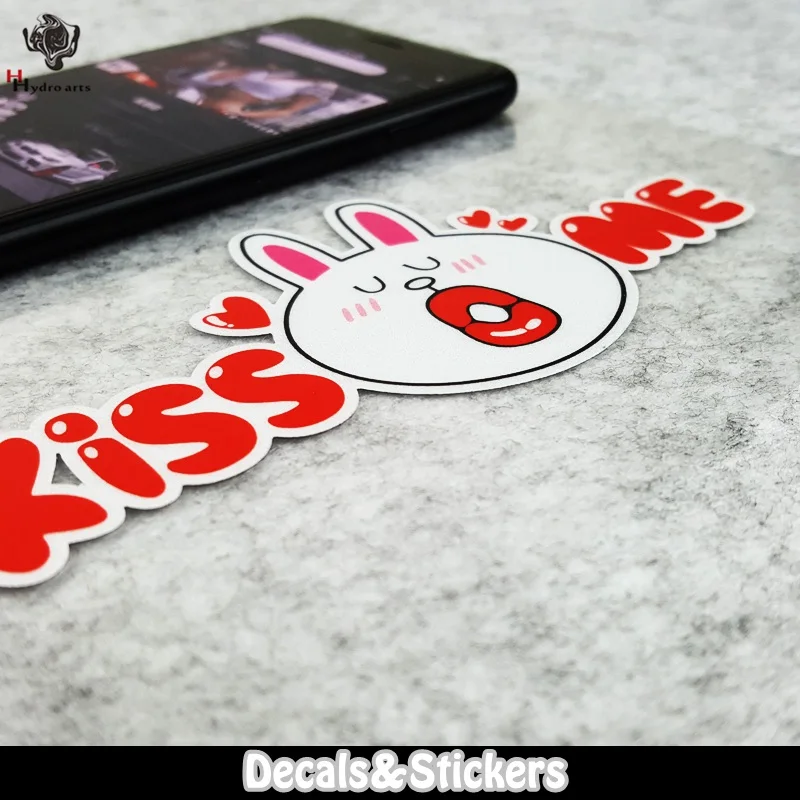 NO. LN283 мультфильм Kiss Me Rabbit MOTO GP Светоотражающая Автомобильная наклейка наклейки