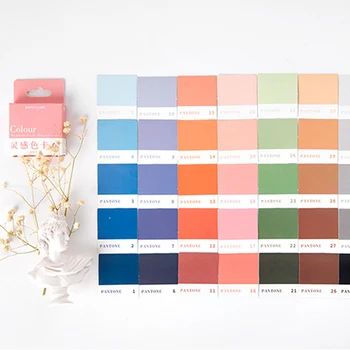 

45 Pcs Inspiration Color Card Series Kawaii Cute Sticker Custom Stickers Diary Stationery Seal sticker DIY Album Scrapbooking