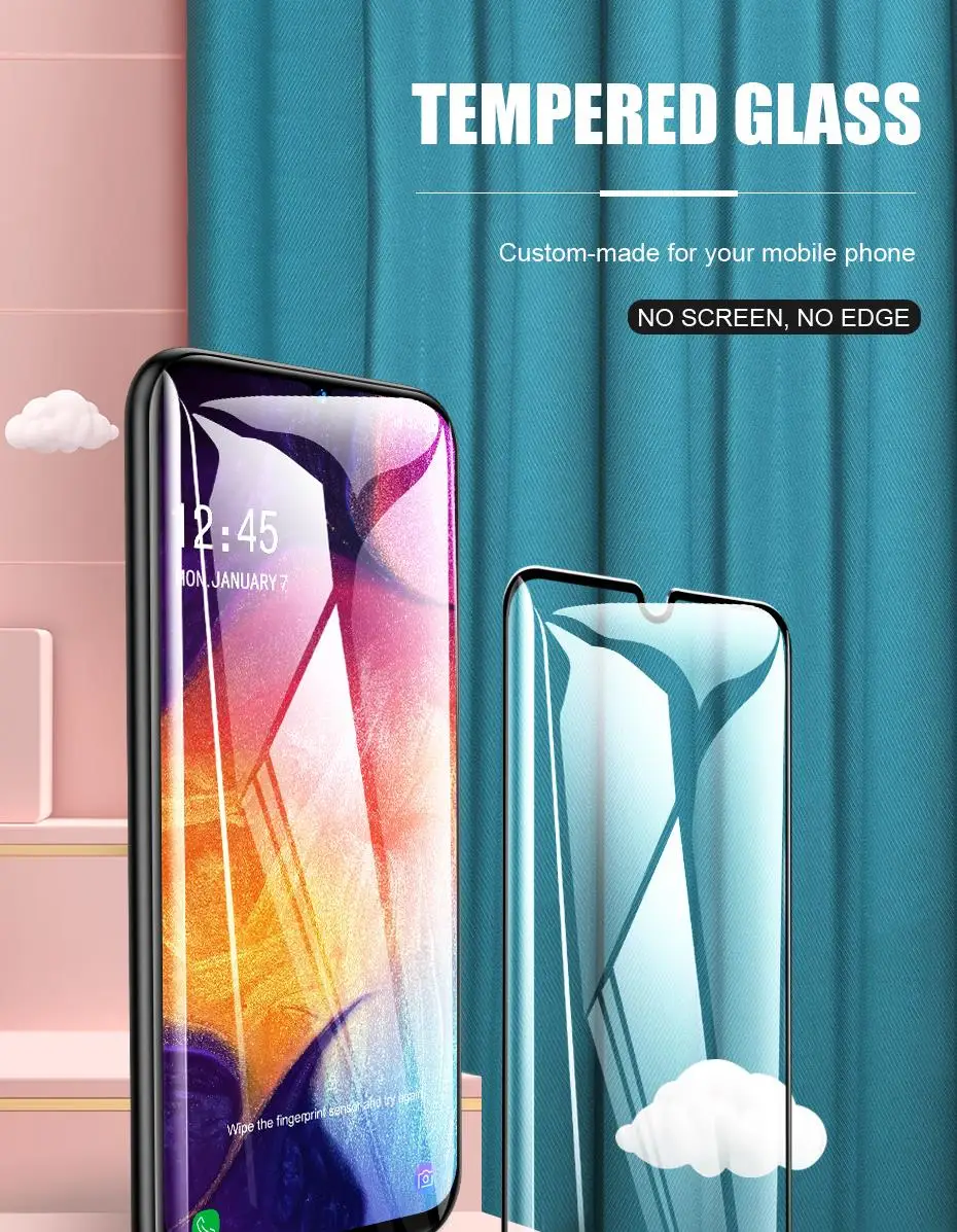 9D закаленное Стекло на samsung Galaxy A50 A10 A20e A30 A40 A60 A70 защита для экрана камеры для samsung A90 M10 M20 M30 Стекло