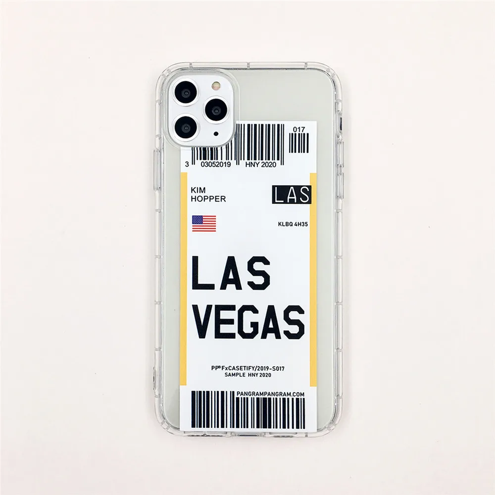 Чехол для iPhone 6 6 S 7 8 Plus 11 Pro X XS Max XR Houston Chicago, прозрачный мягкий чехол - Цвет: Las Vegas