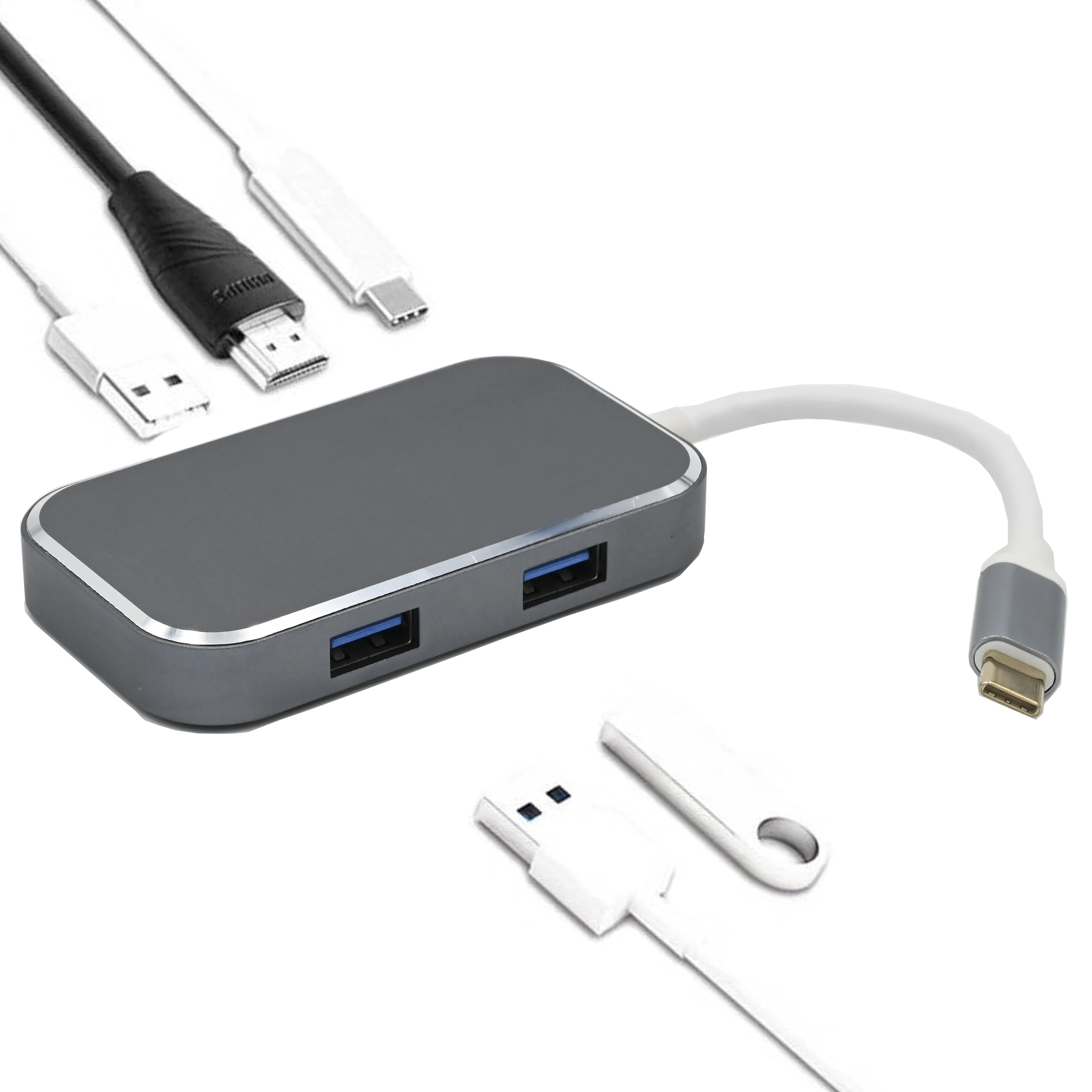 Адаптер USB Type C на HDMI 4K 30 Гц 100 Вт|Кабели VGA| |