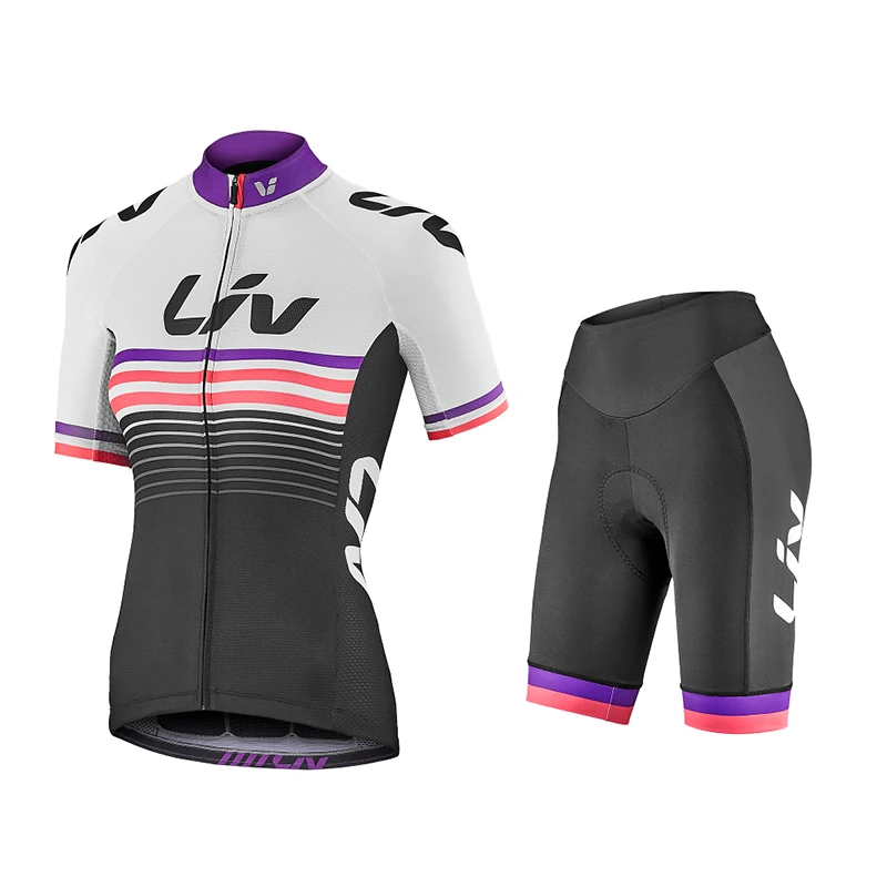 Pro Team Women LIV Cycling Set Summer Women MTB Bike Cycling Clothing Jersey Set
