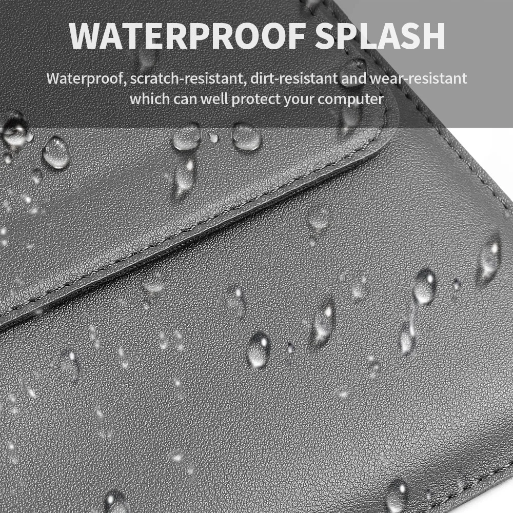 Laptop Sleeve Case Bag For MacBook Air Pro M1 13 A2338 A2337 PU Leather Laptop Carry Sleeve for 12 13 13.3 16 Leather Sleeve Bag