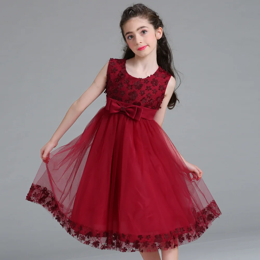 

Girls Dress Summer 2020 Summer GIRL'S Princess Dress Dresses of Bride Fellow Kids Europe And America Performance Formal Dress