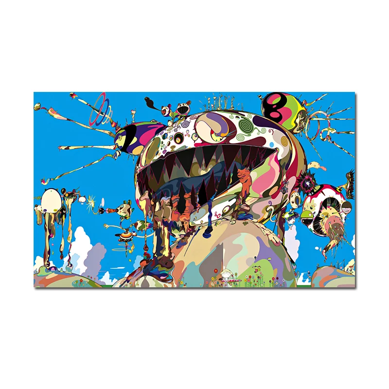 Современная Картина на холсте такашис Мураками настенные художественные картины Тан Бо блевать для гостиной HD украшение дома плакат и печать