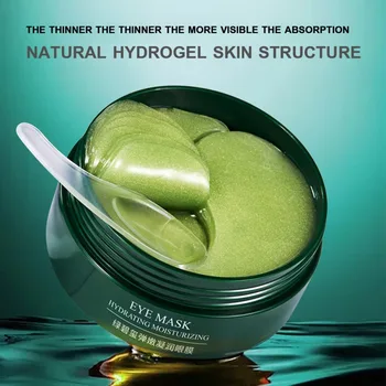 

Green Tourmaline Elastic And Hydrating Eye Mask Collagen Crystal Eye Patches Remove Dark Circles Anti Age Bag Eye Wrinkle