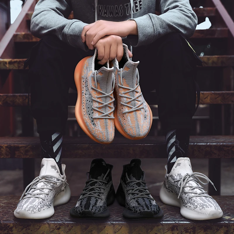 

Luxury Brand Men Running Shoes 39-45 High Quality Men Sneakers Breathable Air Mesh Men Jogging Shoes Lace Up Krasovki Zapatillas