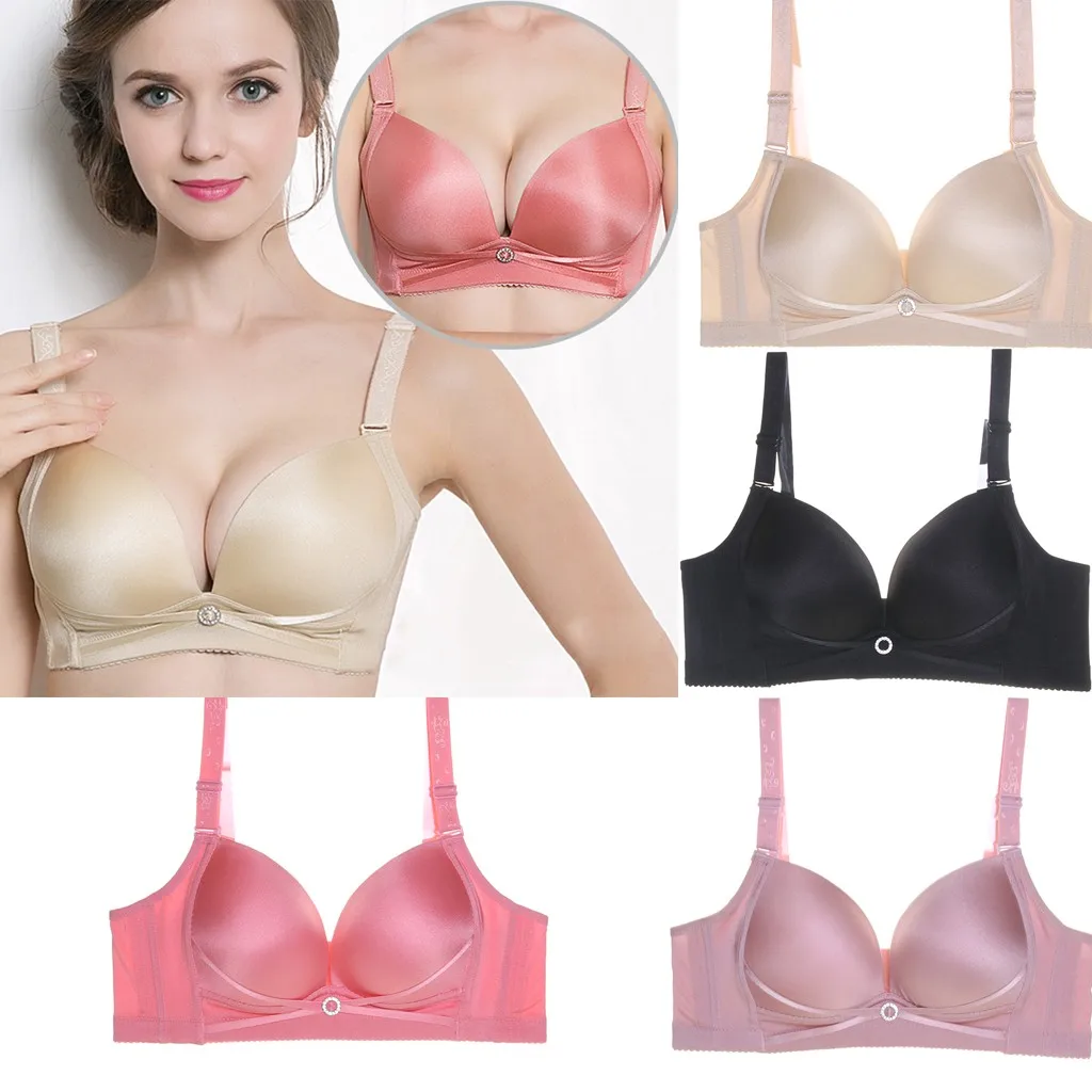 

Women's Plus Size Adjustable Sports Extra-Elastic Breathable Seamless Trim Bra