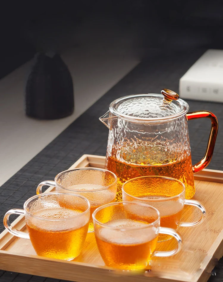 Heat-Resistant Glass Fashion Hot-Selling Teapot Household Teapot Scented Tea Black Tea Kung Fu Tea Set