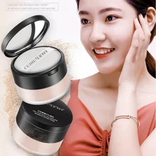 Естественное покрытие для лица, гладкая рассыпчатая пудра, прозрачная пудра, водостойкая косметика с слоеным макияжем