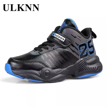 

ULKNN Sports Running Shoes Hight-Top Basketball Shoes Children's Sneakers Casual Flat Comfortable Platform Outdoor Round Head