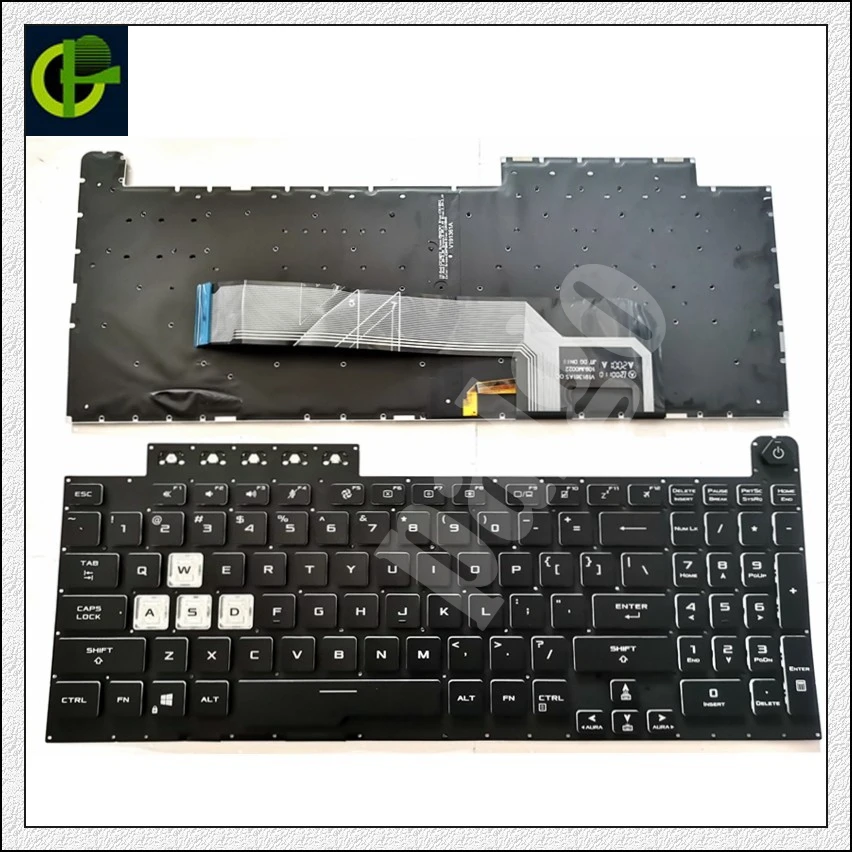Englsih Backlit Keyboard For Asus Tuf Gaming F15 Fx506li Fx506lh Fx506