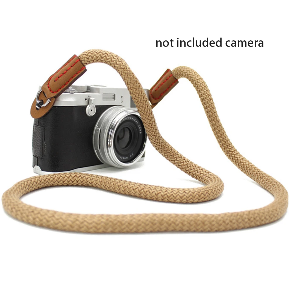 75cm Cotton Strap Новая камера s ремень хлопок кожа камера плечо шеи Винтаж ремень для sony для Nikon для Canon для Olympus DSLR камеры - Цвет: 75cm Cotton Strap