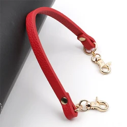 40cm PU Leather Bag Handle Shoulder Strap Handle Belt Women Handbag Purse Buckle Handle Replacement Short Belt Bag Accessories