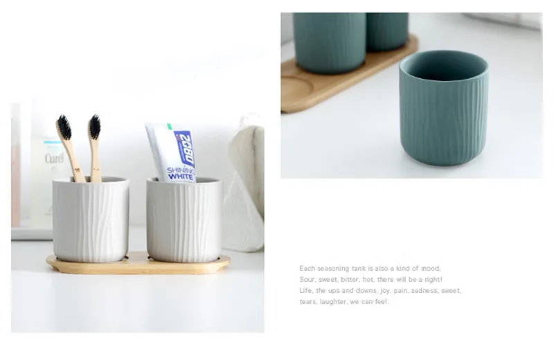 Керамическая зубная щетка в скандинавском стиле, Набор чашек для полоскания рта, Набор чашек для мытья рта для семьи, пары, родителей и детей
