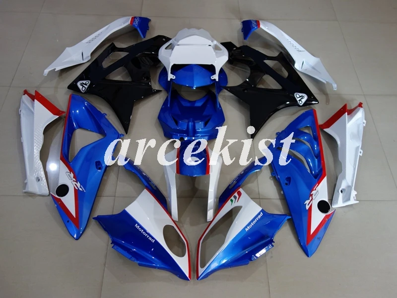 

New ABS Injection Mold Motorcycle Full Fairings kit Fit For S1000RR 2009-2014 09-14 Fairing bodywork Set Custom Blue White