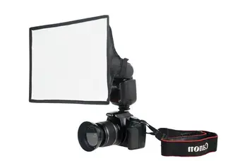 

FOTOCREAT 8”×12”(20×30cm) Flash Diffuser Light Softbox for Canon, Yongnuo and Nikon Speedlight