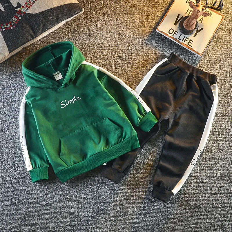 New Spring Autumn Children Clothes Baby Boys Girls Hoodies Pants 2Pcs/set Infant Outfits Toddler Casual Clothing Kids Tracksuits