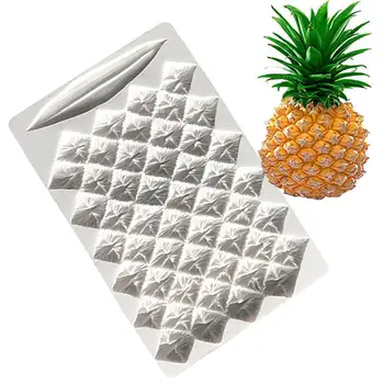 

Pineapple Skin Shape Silicone Mold Fondant Cake Mould Chocolate Biscuits Candy Cooking Pastry Baking Decorating Tool