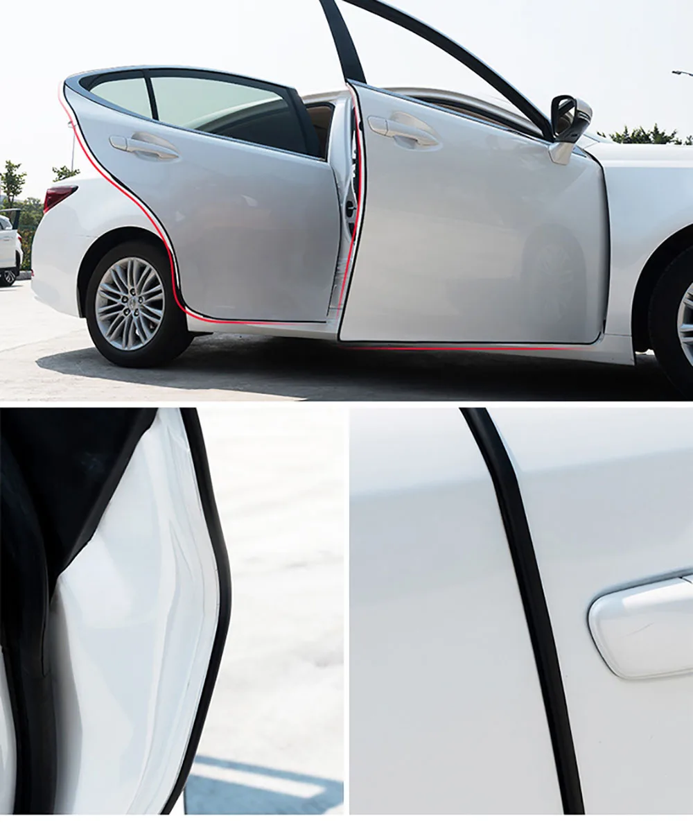 5m Car Styling Anti Collision Scratch Strip Automobiles Door Molding