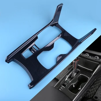

beler ABS Carbon Fiber Texture Interior Gear Shift Frame Cover Trim Fit For Honda Accord 2018 2019