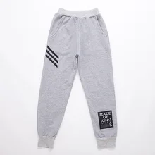 Новые стильные Осенние повседневные детские штаны среднего и большого размера, осенние спортивные штаны