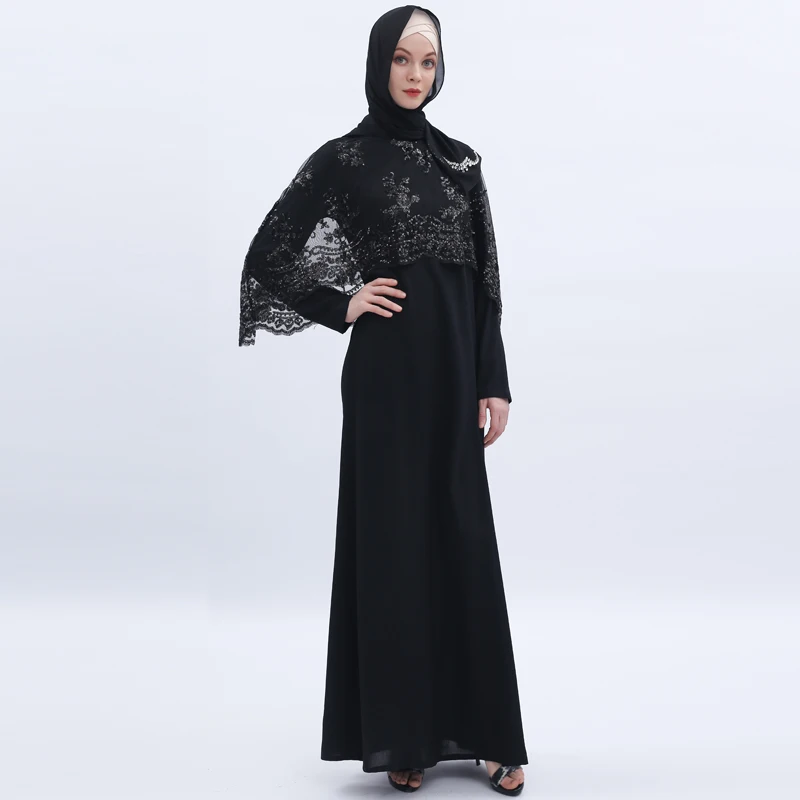 Кружевные платья abaya Дубай, Турция исламский, арабский мусульманское платье, Morocco Caftan Tesettur Elbise Sukienki платья Хиджаб халат Longue