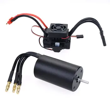 

Waterproof Motor Kit 3660 2600KV/3300KV Brushless Senseless Motor and 60A Brushless ESC Combo Set for 1/10 RC Car Boat Model Toy