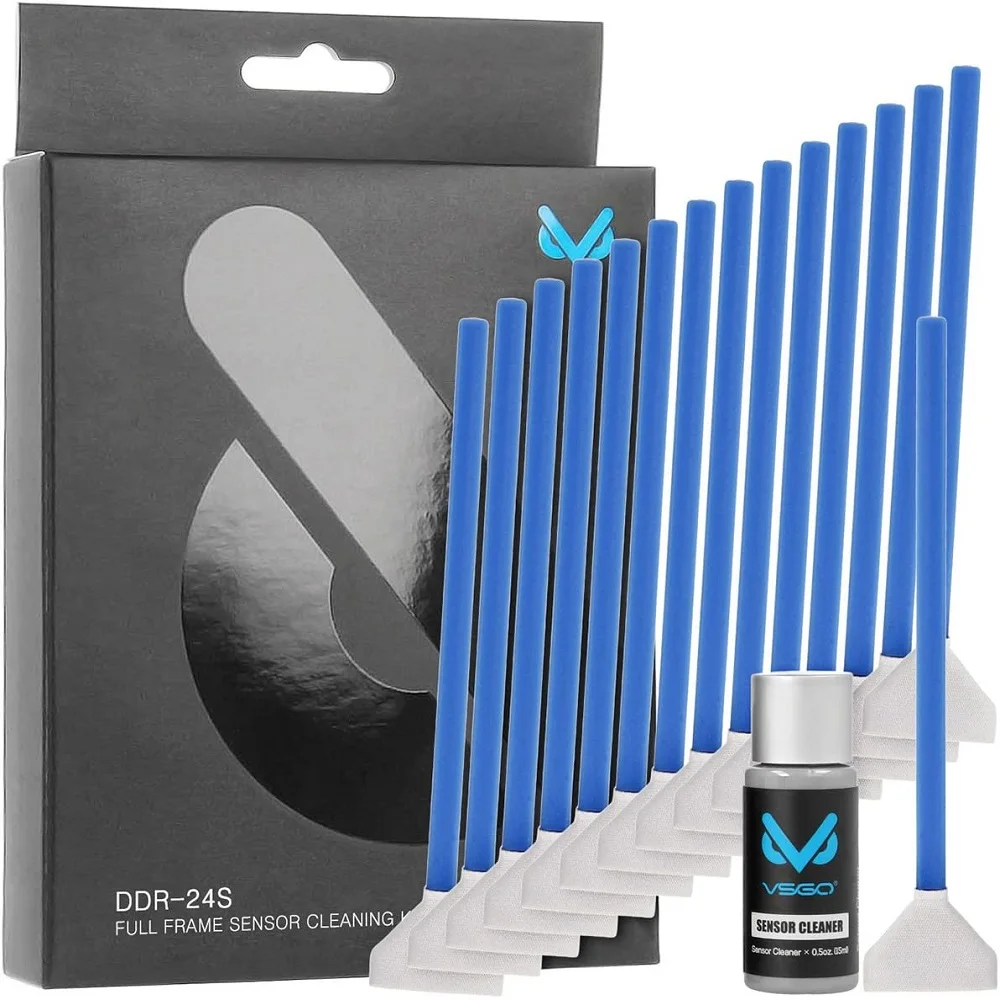 Фотоаппарат средней яркости VSGO 15 Swabs + жидкость для очистки датчика мл Nikon Canon
