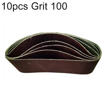 

10pcs Abrasive Belt Set Oxide 40-80 Grits Sanding Grinding Alumina 75mmx457mm