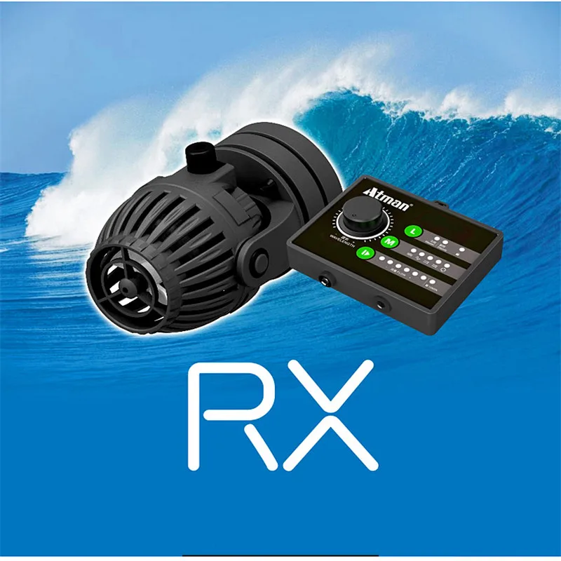 100~240V ATMAN Ultra Quiet Wave maker Aquarium Propeller Wireless Control Master/Slave Pump similar Jebao Jecod RW4 RW8 RW20 PP