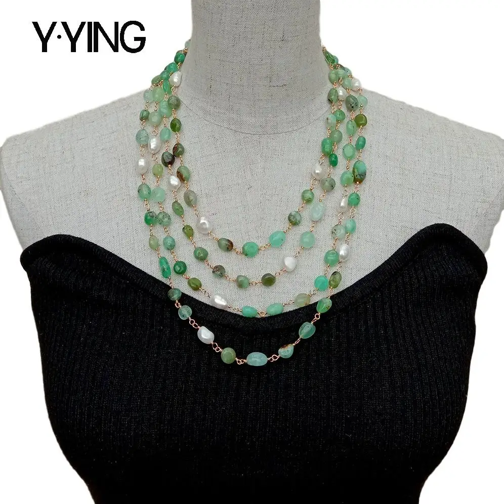 White Baroque Pearl Choker Necklace 19 