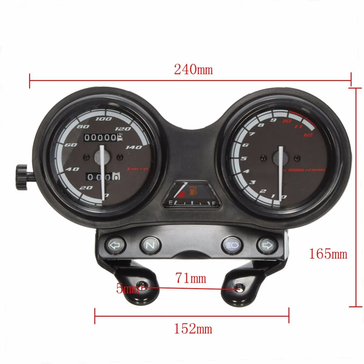 Details about  / VGEBY Motorrad-Odometer LED-Digital-Tachometer-Messgerät-Hintergrundbeleuchtung