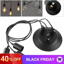 Винтажный Ретро промышленный потолочный светильник Эдисона, лампа накаливания, люстра, подвесной светильник ing с 3 головками для лампы E27