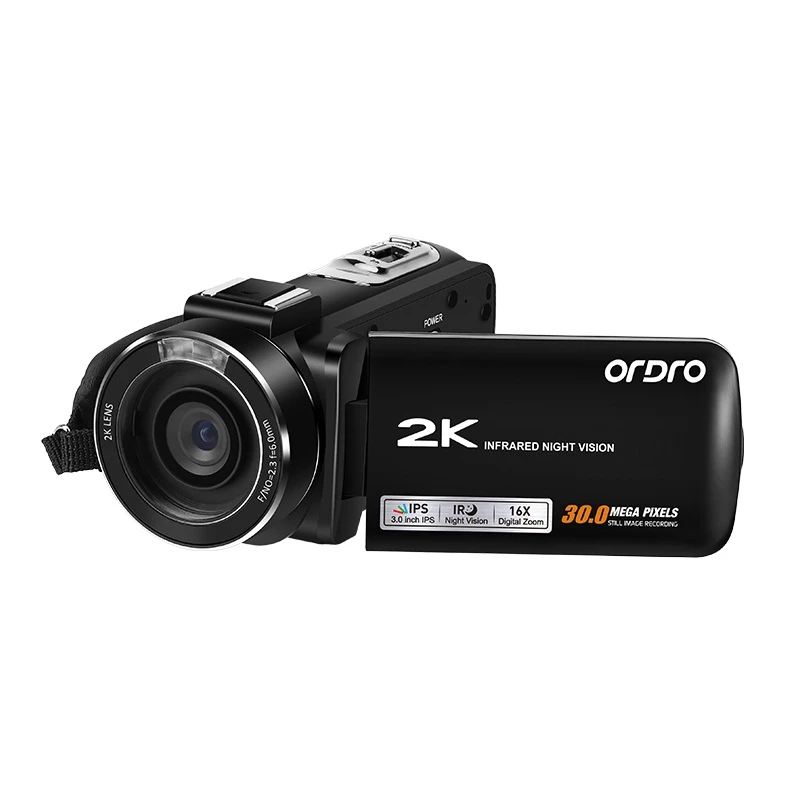 ORDRO Z63 2K Ultra HD Digital Camera WIFI Camera Anti-Shake IR Infrared Night Vision 8 Million Pixel HD Press Sn