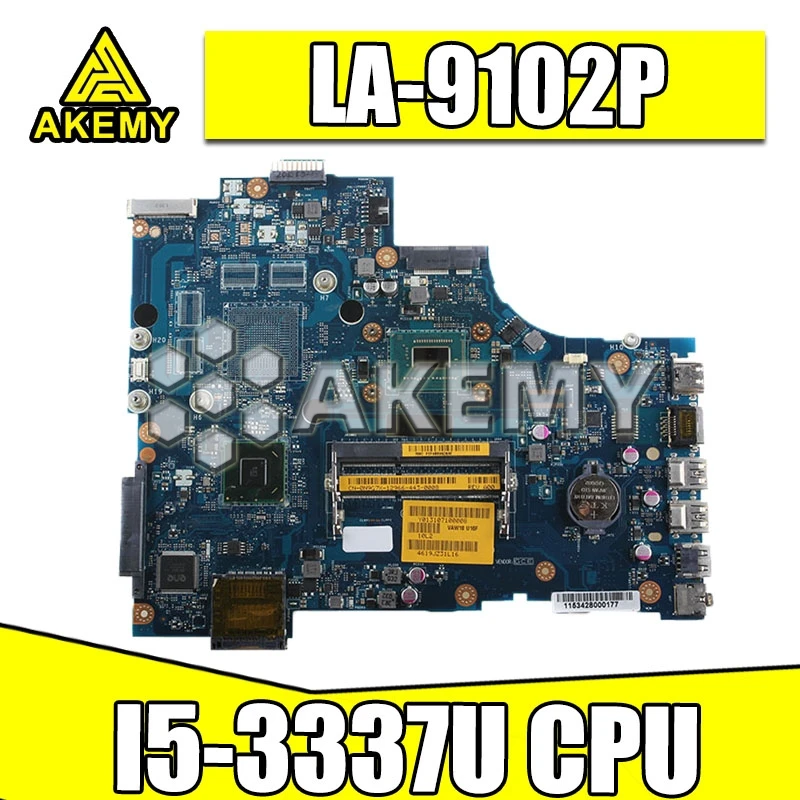 VAW11 LA 9102P REV: 17 de 1 0 для For DELL Inspiron 3721 5721 материнская плата ноутбука CN 03WVDR I5 3337U