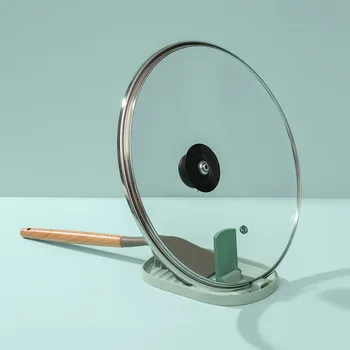 

Pot Lid Rack Kitchen Organizer Plastic Spoon Holder Pot Lid Shelf Cooking Dish Rack Pan Cover Stand Kitchen Accessories Hot Sale