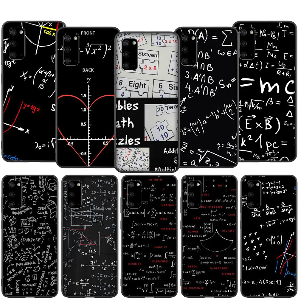 T73 формулы Math Formul чехол для Samsung Galaxy Note 8 9 10 S6 S7 S8 S9 S10 S10E S20 Ultra Plus Edge Lite | Мобильные