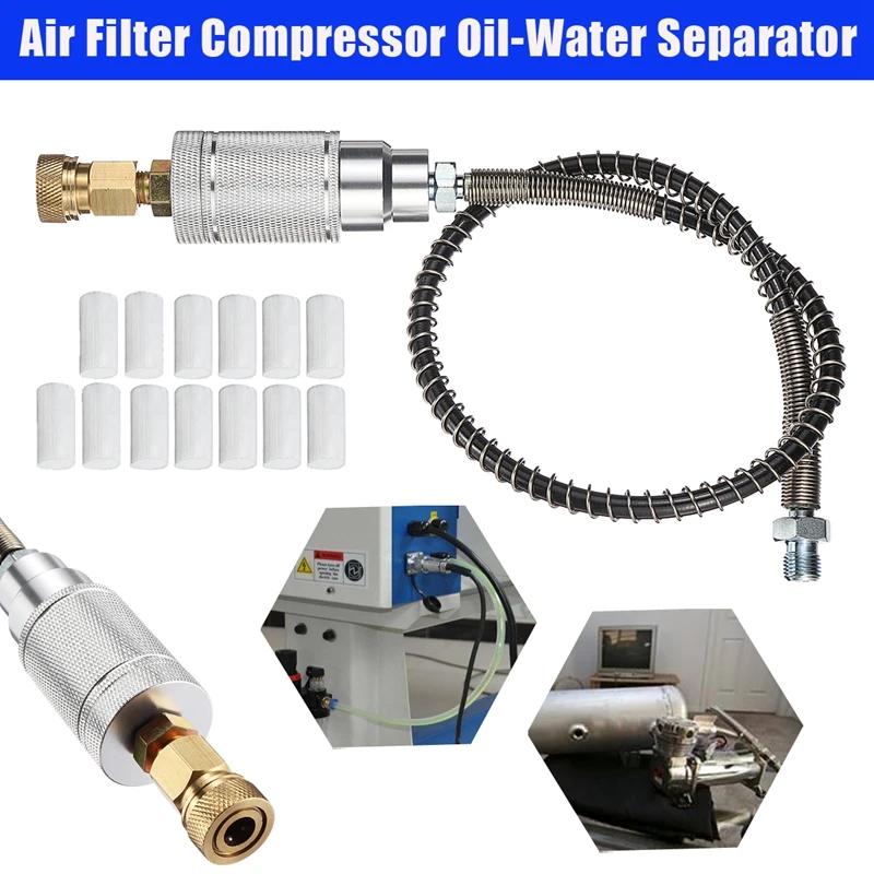 Масло под высоким давлением-вода 40 МПа 0,5 м фильтр высокого давления Core M8 женский PCP сепаратор резьба для PCP Электрический воздушный компрессор
