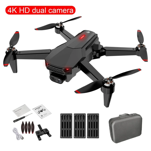 Drone avec caméra pliable S9 35 minutes, 4K, GPS, longue Distance 5KM, WiFi  5G, FPV, professionnel, sans balais - AliExpress