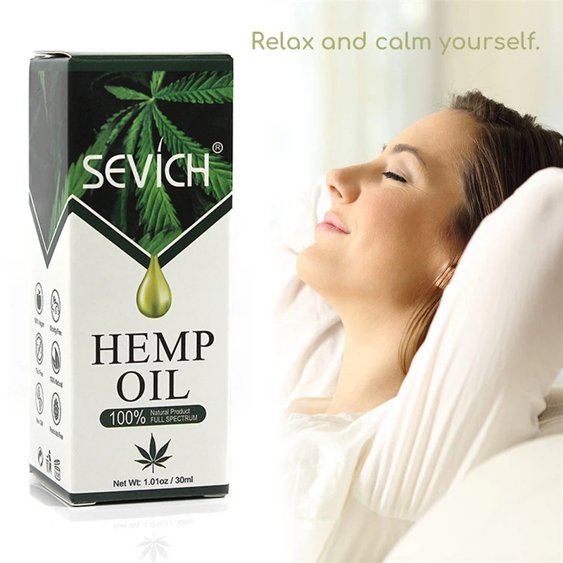 

Sevich 30ml Organic Essential Oils Hemp Seed Oil 100% Natural Pure Essential Oil For Relieve Stress Hemp Oil Facial Skin Care
