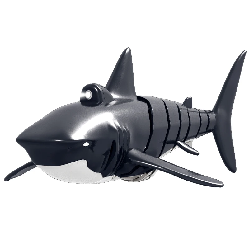 

2.4G 4 Channel High Speed Remote Control Boat Simulation Shark Boat with Light Effects Underwater Game Toys