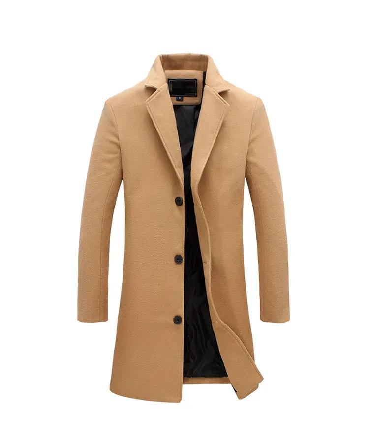MRMT Брендовые мужские куртки, длинные одноцветные однобортные пальто, повседневное пальто для мужчин, верхняя одежда