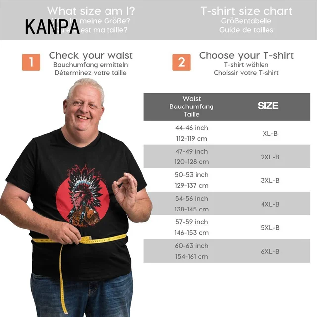 세련된 캐주얼에 위한 KANPA 남성 해골 반팔 티셔츠